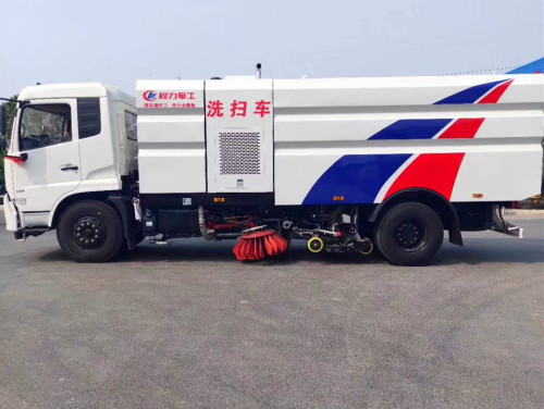 東風天錦洗掃車兼具掃路車-路面清洗的多功能清掃車廠家直銷 東風天錦洗掃車兼具掃路車-路面清洗的多功能清掃車廠家直銷