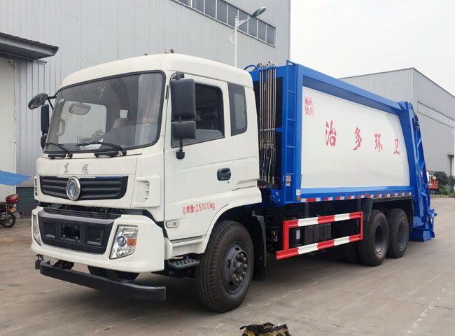 東風天龍國六18方后雙橋壓縮式垃圾車-湖北垃圾車生產廠家 東風天龍國六18方后雙橋壓縮式垃圾車-湖北垃圾車生產廠家