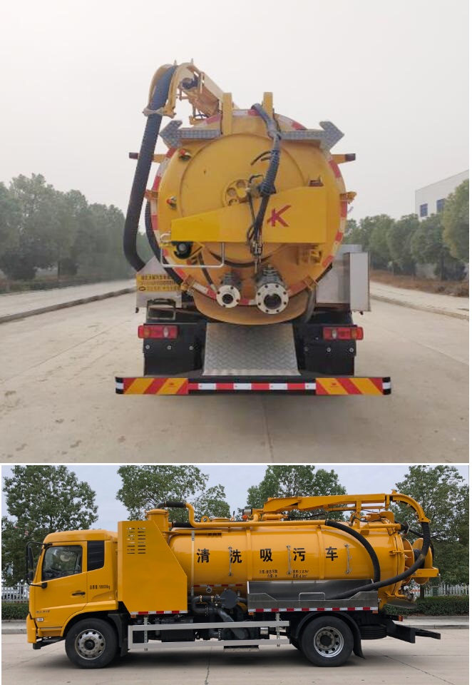 中汽力威牌HLW5181GQW6DF型清洗吸污車 中汽力威牌HLW5181GQW6DF型清洗吸污車