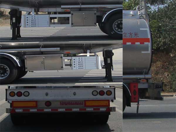 天威緣牌TWY9403GYYL型鋁合金運油半掛車 天威緣牌TWY9403GYYL型鋁合金運油半掛車