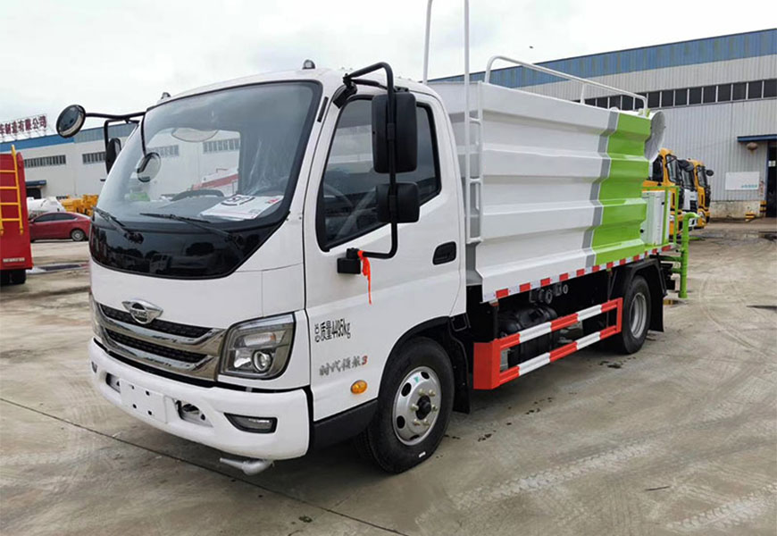 國六福田藍牌5噸灑水車圖片